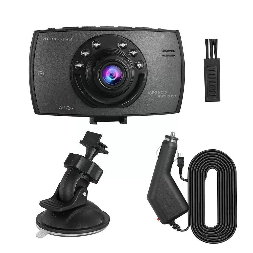 

Dash Cam Dual Lens 1080p Recording Car Camera Dvr Night Built-in Battery Motion Detection 300mah Lithium Wdr I2d2
