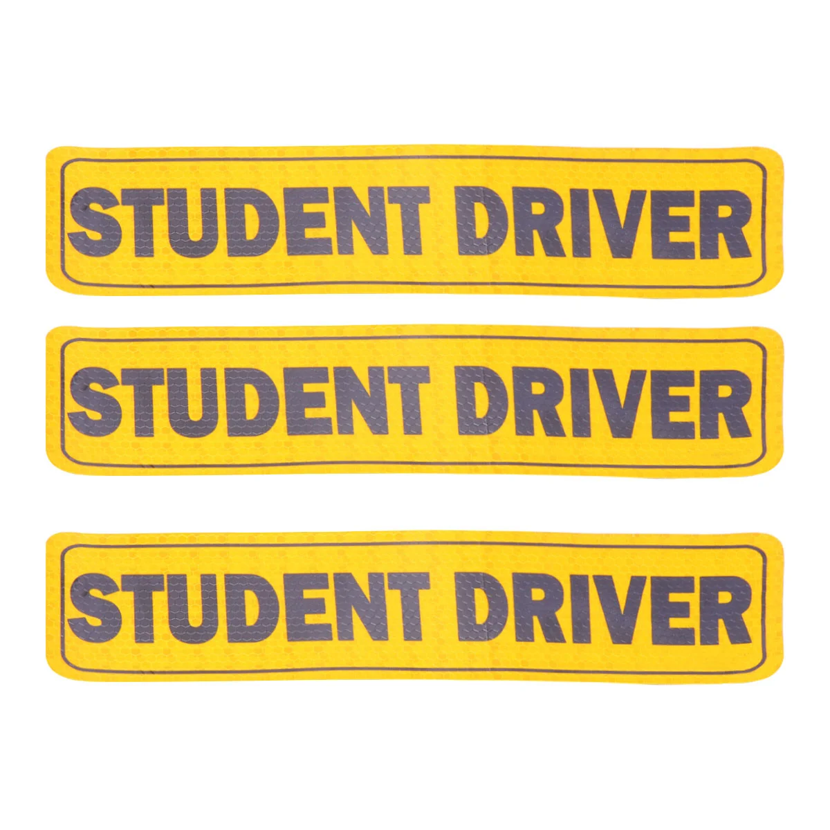 

3pcs Magnet Sticker Reflective Decorative Funny Creative Magnet Sticker Warning Tape Night Paste for Car Auto