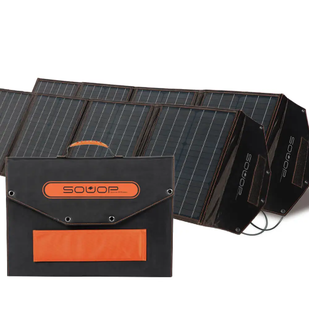 

Souop 200W Foldable 12v 18v Portable Solar Blanket Folding 200w Foldable Solar Panel