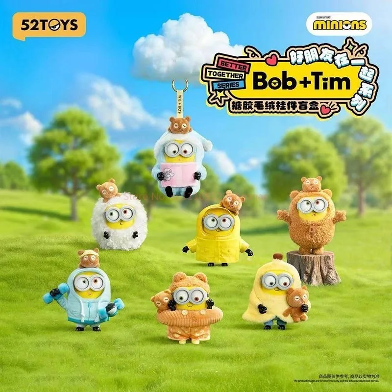 Оригинальная плюшевая кукла 52TOYS BOB+TIM Yellow Man, подвесное украшение, игрушка-подарок для друзей, мягкая коллекционная игрушка-зверюшка в закрытой упаковке (art.: 3920da05e06fe) - 3920da05e06fe