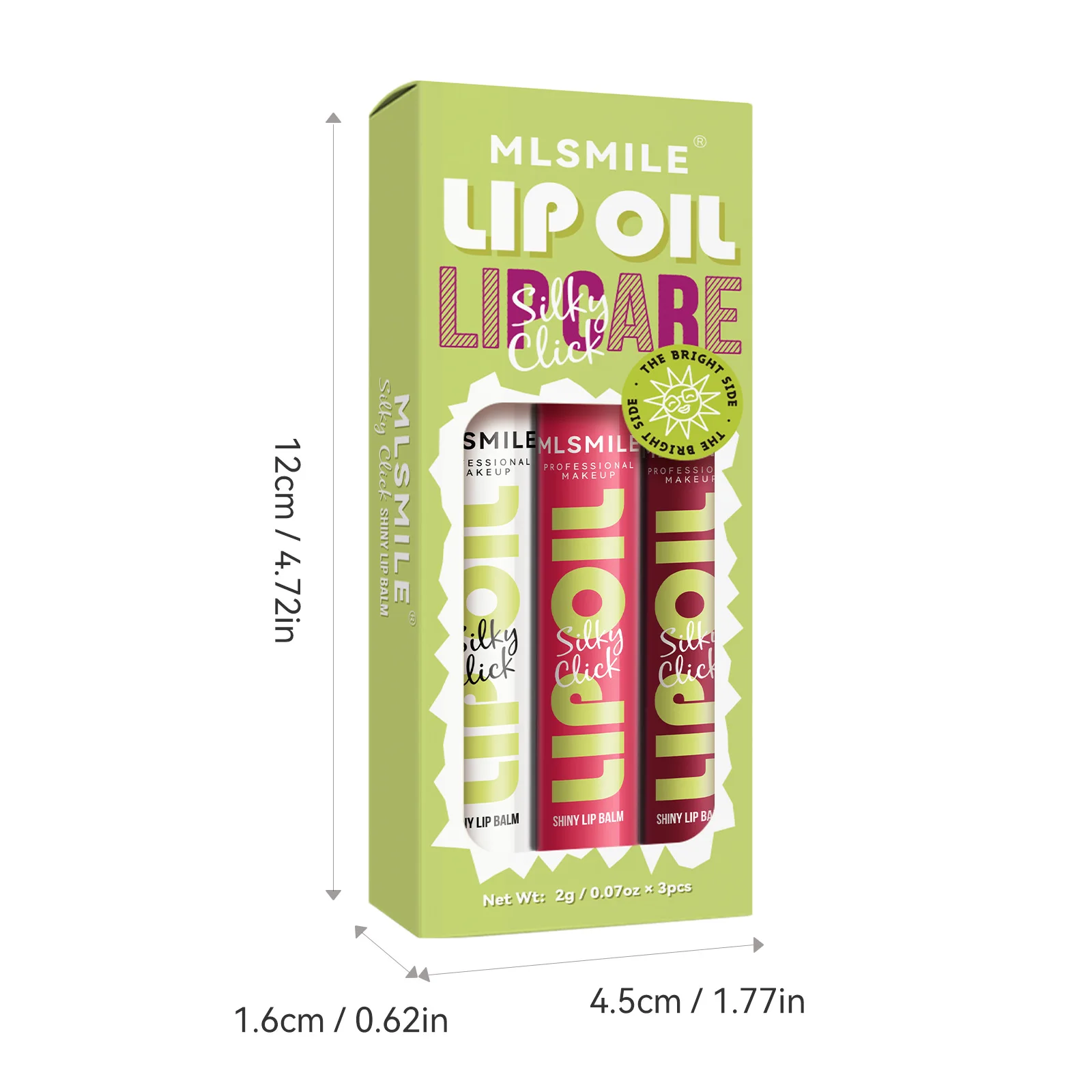 3 шт./кор. зеркальное стекло однотонная глазурь для губ набор макияжа водный свет