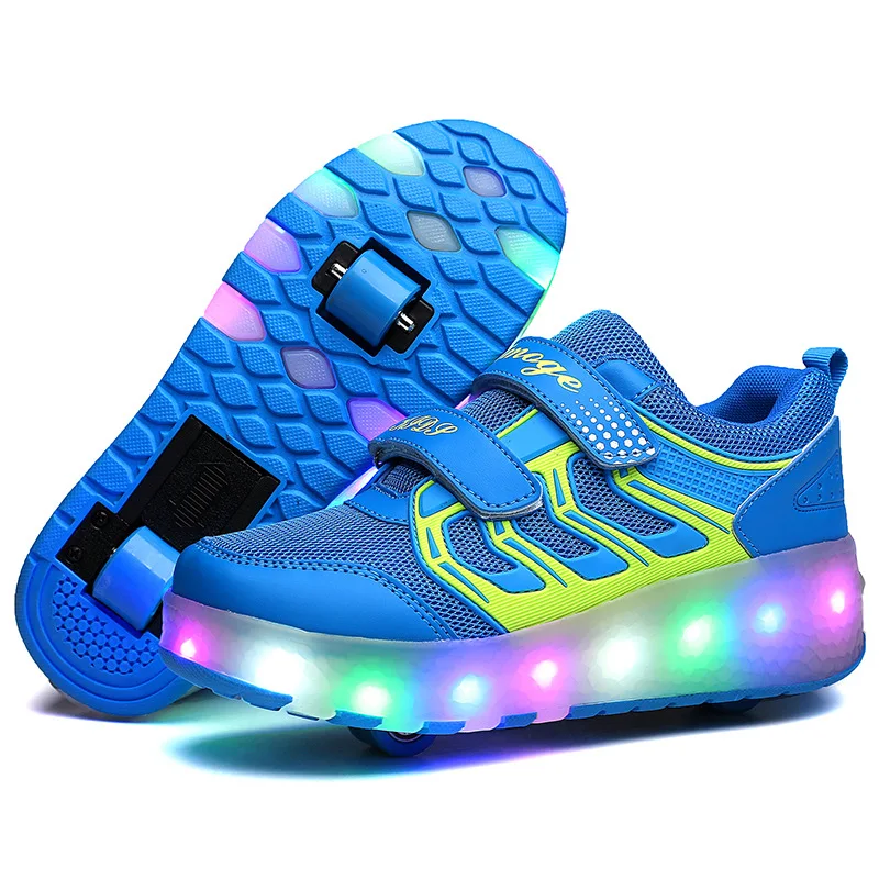 

2022 hot modelsArtificial Skates 4 PU Wheels Skates Shoes Leather Roller Woman Man Ourdoor Sports Shoes