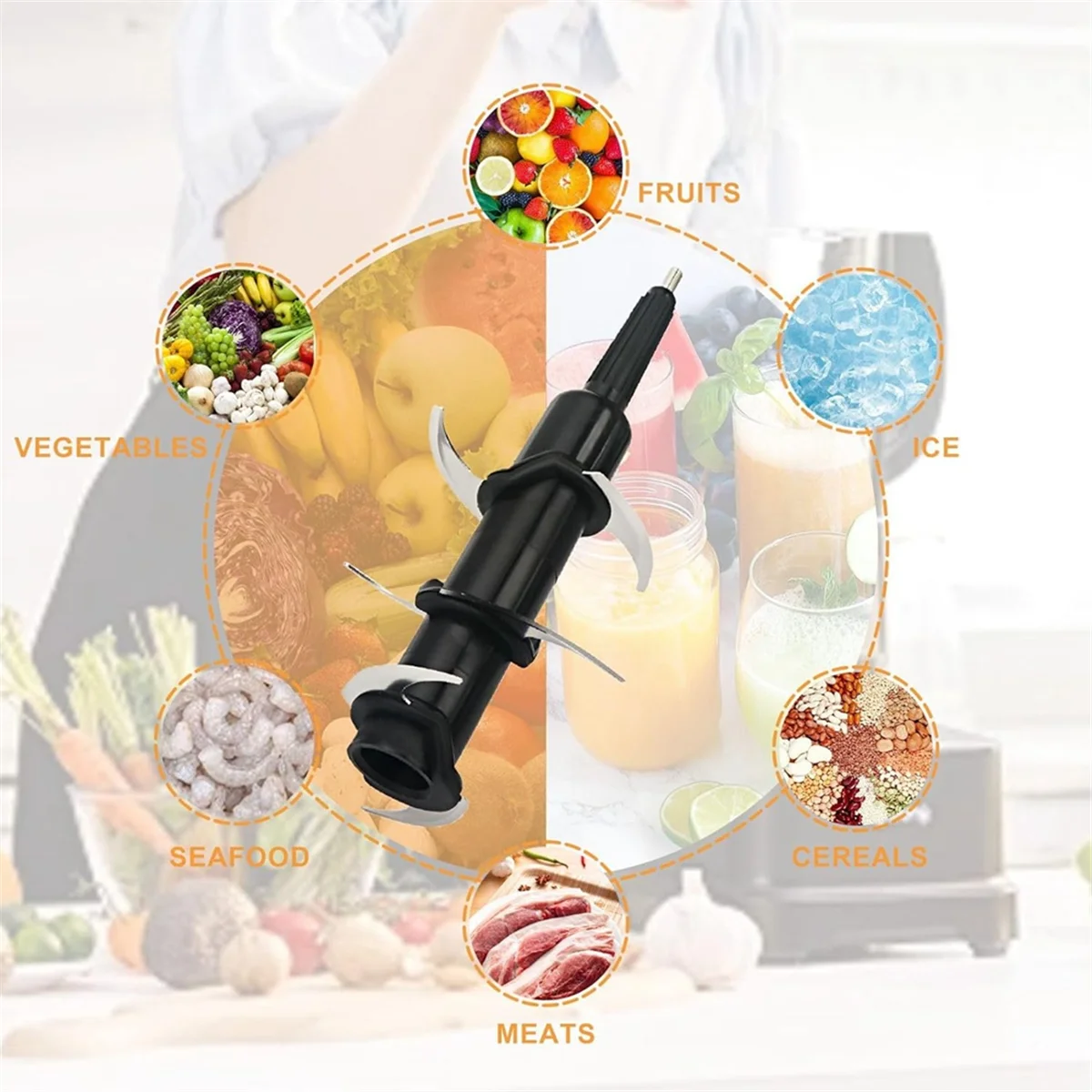 Сменный блендер с 6 лезвиями для кувшина Ninja на 72 унции BL660 BL681A BL682 BL700 BL780 BL910 BN701 BN751