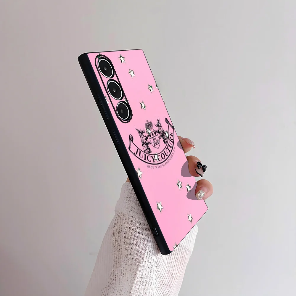 Чехол для телефона Juicy Couture Samsung Galaxy S25 S24 S22 S23 Ultra S21 S20 Plus 5G матовый нескользящий