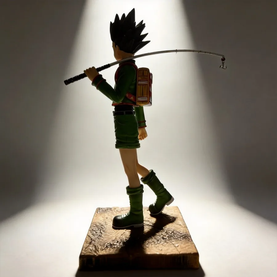 Фото Фигурка аниме-персонажа Гон Фрикс из Hunter x Hunter с удочкой, в стоячей позе, модель-игрушка, 27 см, украшение для рабочего стола №3