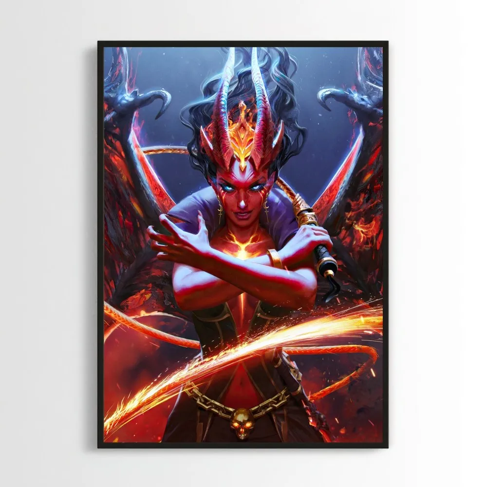 Game Dota 2 Poster Prints Wall Pictures Living Room Home Decoration