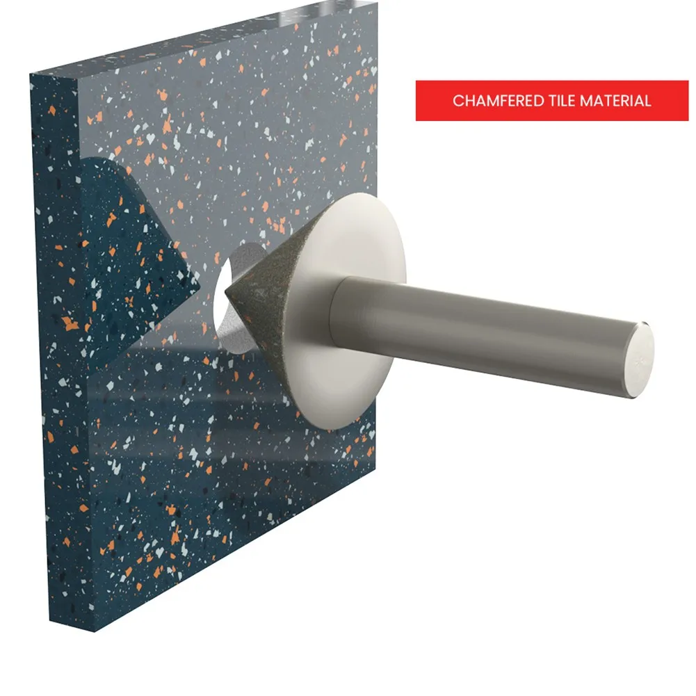 

120# Grit Diamond Grinding Head Chamfer Cone Processing For Cutting Machining Round Shank Taper Tool Accessory