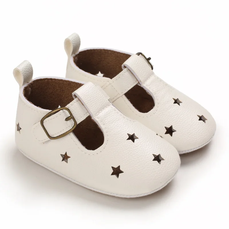 

Retro Baby Shoes First Walker Spring Summer Toddler Girls Princess Shoes 2022 Infant Pentagram Hollow Out Prewalker