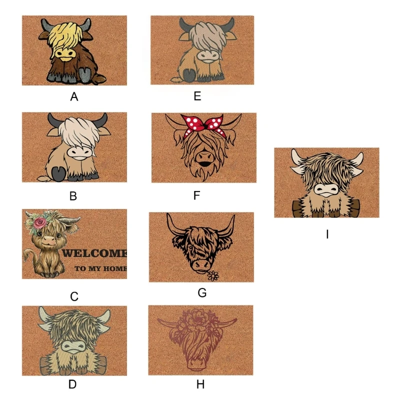 

Коврик для входной двери из бычьей кожи, Нескользящий Впитывающий мат для дома и улицы, для кухни и ванной, Прямая поставка