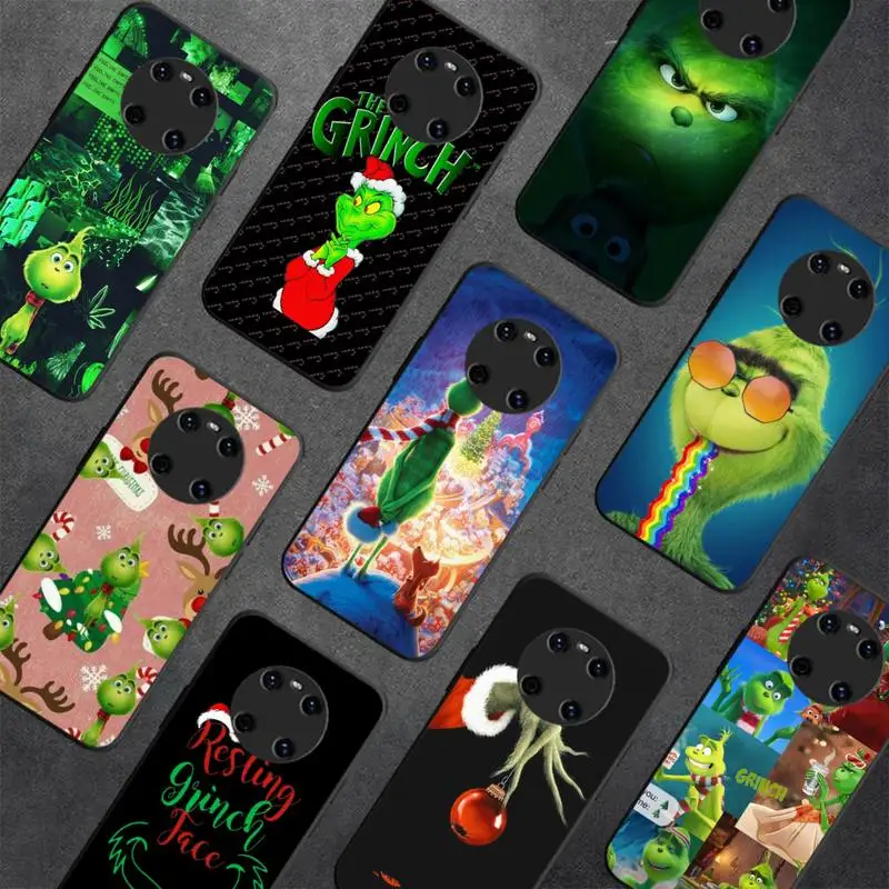 

Christmas green monster Phone Case for Huawei Y 6 9 7 5 8s prime 2019 2018 enjoy 7 plus cover