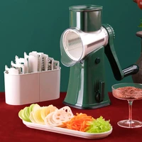 multifunctional vegetable cutter drum hand crank vegetable slicer potato carrot cheese manual rotary grater kitchen accessories