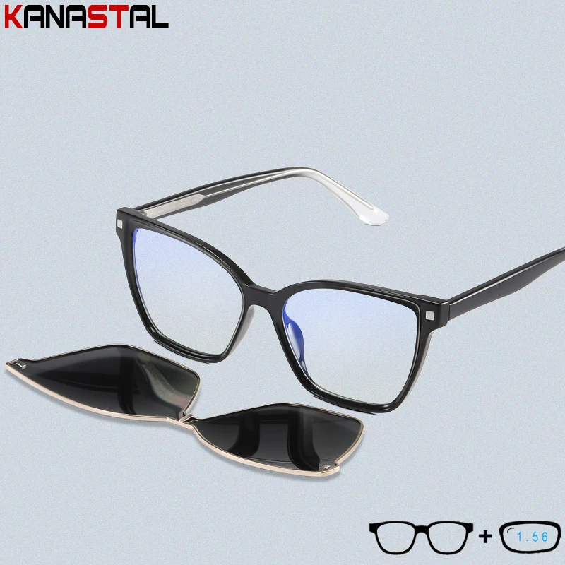 

Men Blue Light Blocking Glasses Women Polarized Sunglasses Computer Cat Eye Eyeglasses Frame Optics Prescription Lenses Eyewear