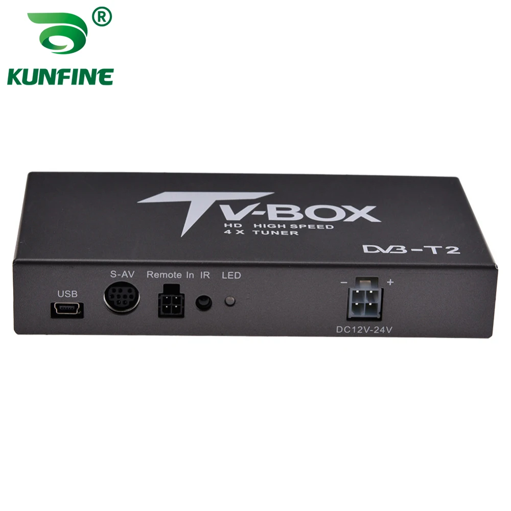 Цифровой ТВ-приемник KUNFINE, автомобильная ТВ-приставка DVB-T2 DVB-T, мульти PLP, с 4 Антенна тюнера, HDMI, HD TV, Россия, высокая скорость (art.: 7a79d1173) - 7a79d1173