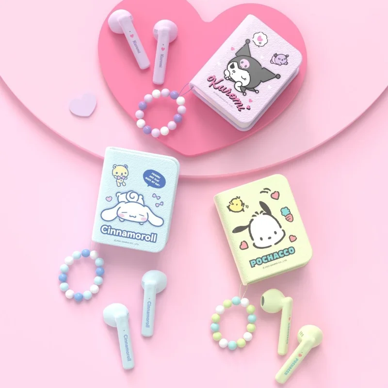 

Sanrio kawaii anime cartoon bluetooth headset cinnamon roll cute new high-value super long battery life creative gift for girls