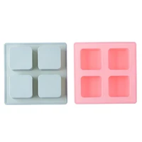 4 cell silicone cake mold generous soap kitchen accessoriestools diy handmade baking square aromatherapy rice dessert mold