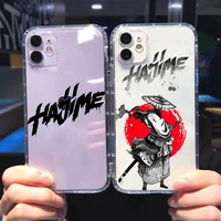 hajime miyagi andy panda phone case for iphone 13 12 11 8 7 6 plus mini x xs xr pro max transparent soft
