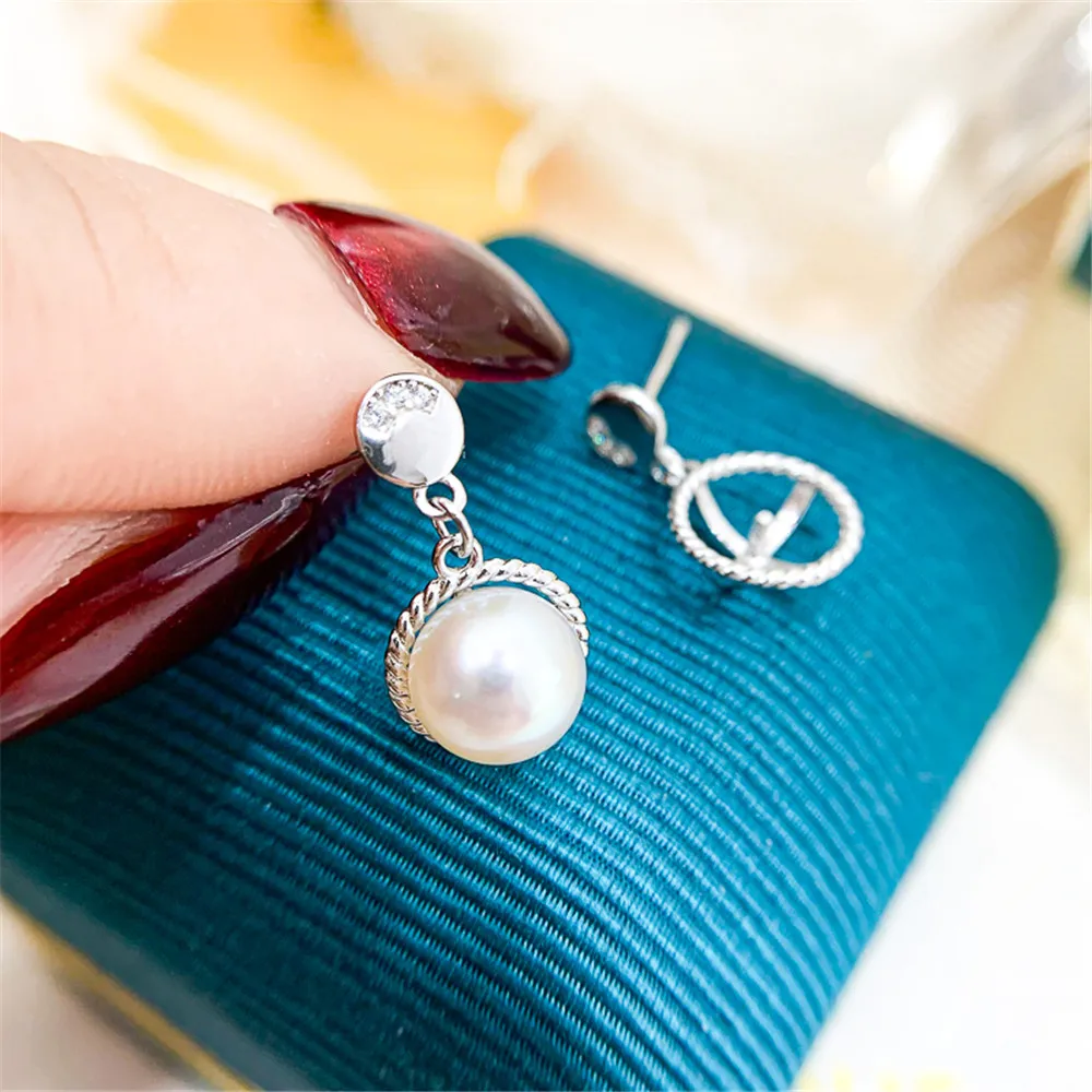 

S925 Sterling Silver Earring Hooks Accessories Gold Silver Ear Studs Ear Hooks Wire For Pearl Earrings Jewelry Making Findings