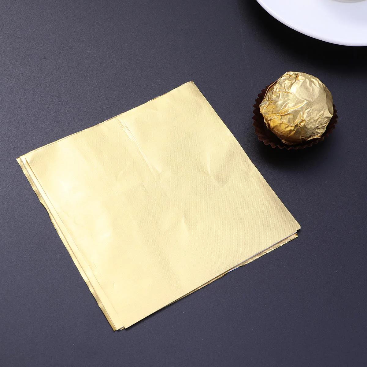 

300pcs/pack Leaf Gilding Aluminum Foil Paper Aluminum Foil Paper Aluminium Foil Wrapping Paper Leaf Flakes