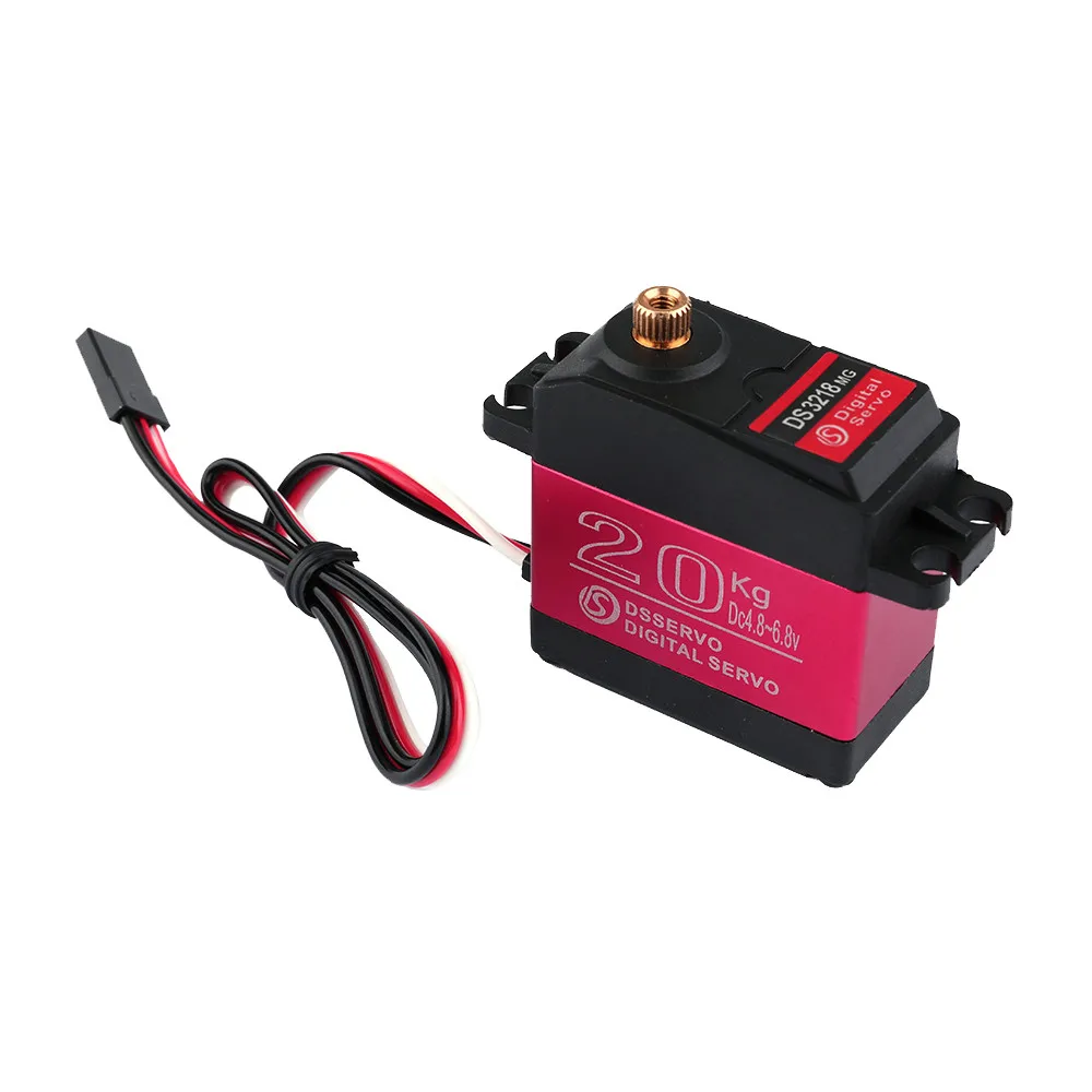 

Goolsky Радиоуправляемый мотор сервопривода DS3218MG с высоким крутящим моментом, водонепроницаемый, 270 °, 20 кг, цифровой для радиоуправляемых робо...