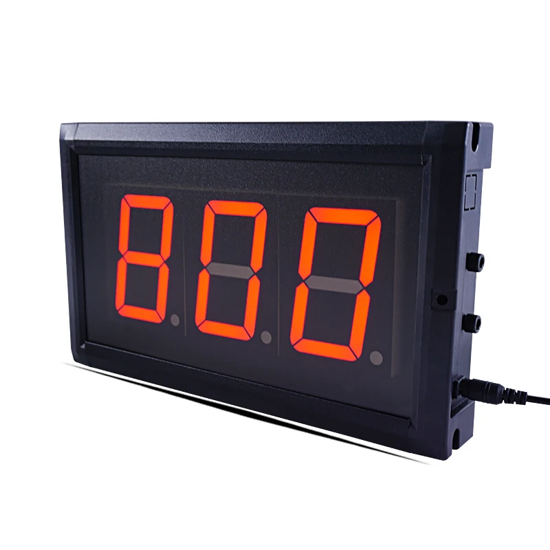 

3-inch 3-bit LED display digital security day counter wall mounted remote control single side full red event high school entranc