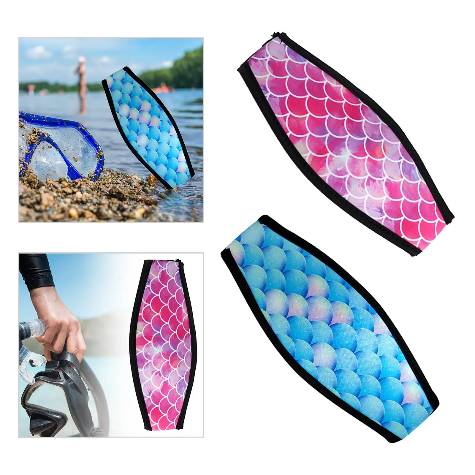 

2Pcs Snorkeling Cover Strap Cover Soft Diving Cover Slap Straps Protector