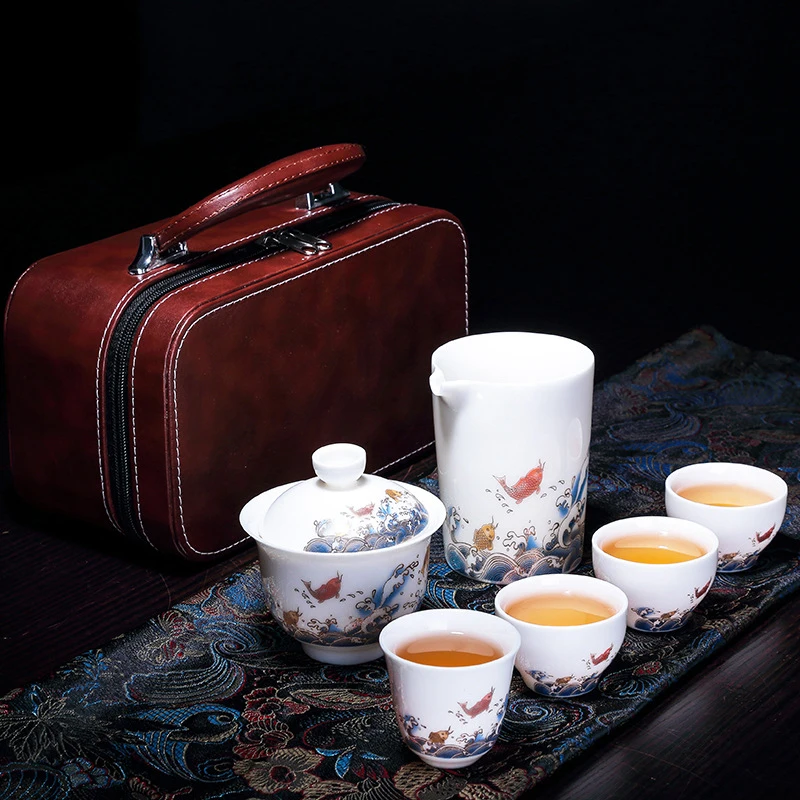 

Китайский чайный набор, керамический нефритовый чайник, чайная чашка, фарфоровый чайный набор Gaiwan, чайные принадлежности, наборы посуды для напитков, китайский чай, бесплатная доставка
