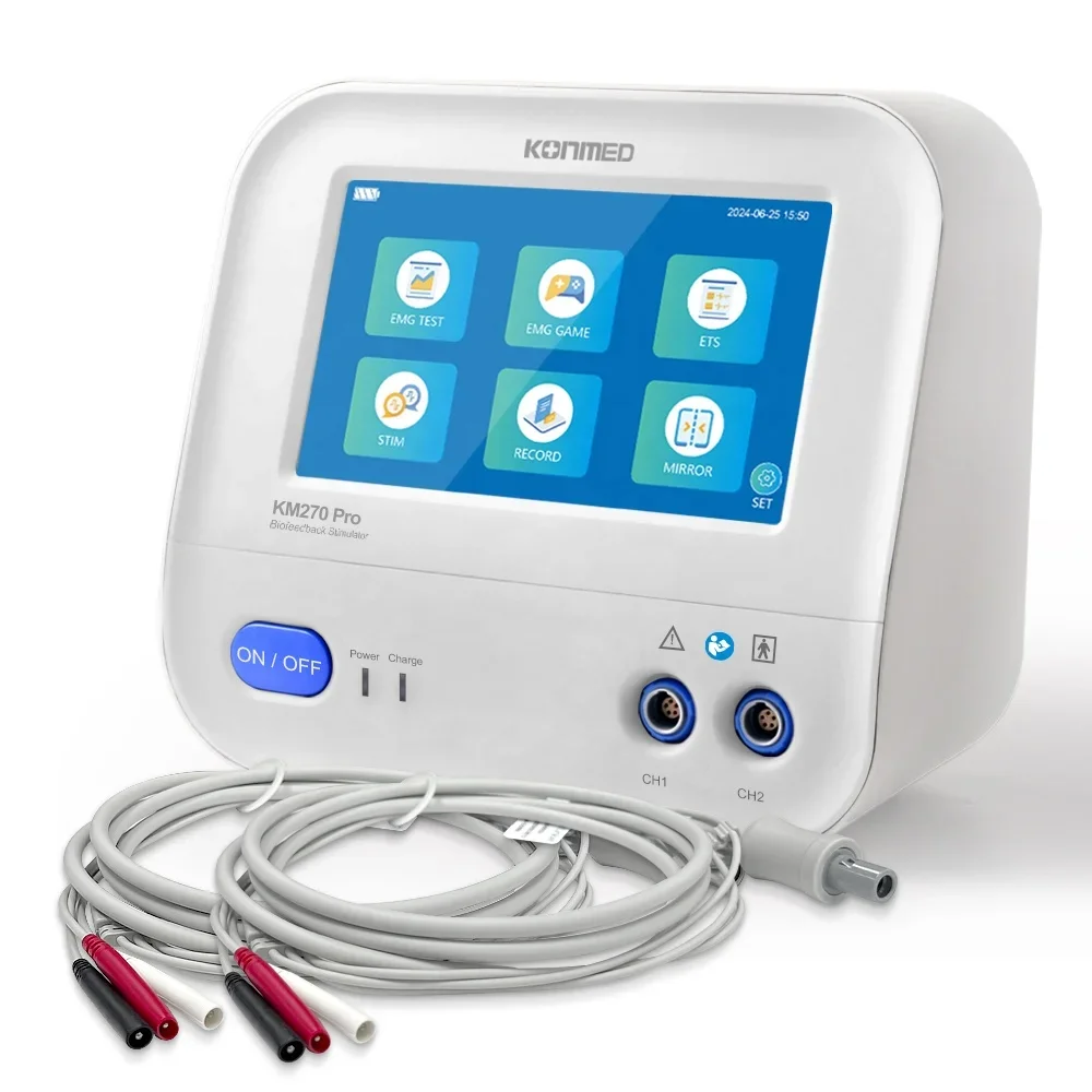 KONMED Тепловой стимулятор Biofeedback KM280Pro (EMG/GAME/ETS/MIRROR/HEAT/STIM) для реабилитации тазового