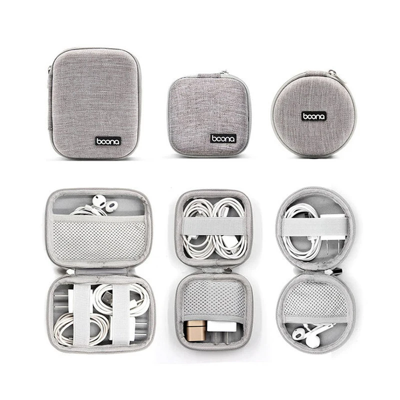 

Portable Earphone Storage Bag Data Cable Organizer Bag Multifunctional Digital Gadgets Case Charger U Disk Protective Cover