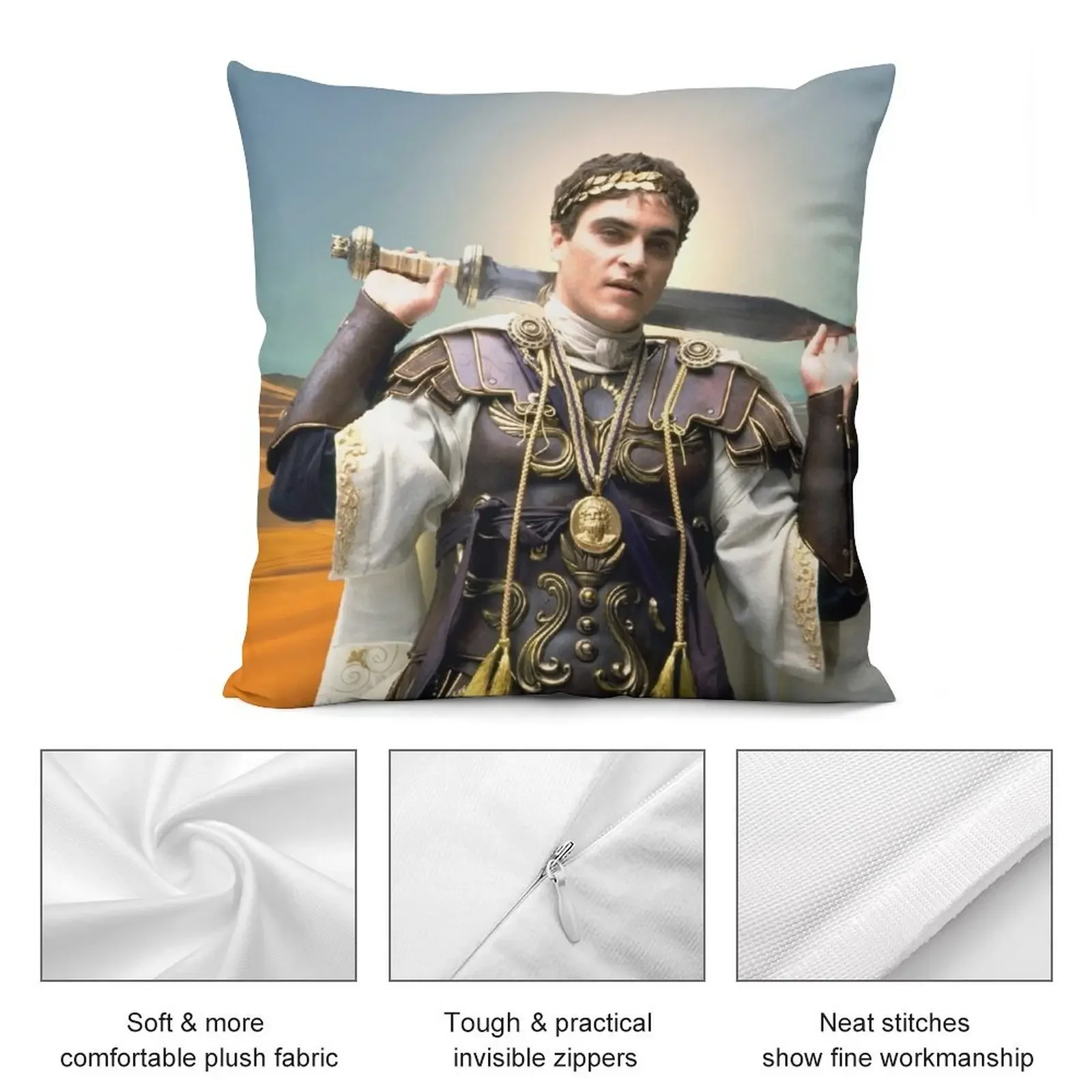 Хоакин Феникс - Гладиатор 2 декоративная подушка наволочка рождественские