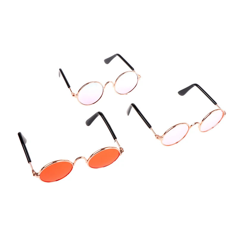 Для 12 ''кукол хиппи прозрачные линзы круглая оправа глазные очки 2022 самые