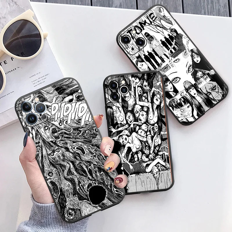 Чехол для Телефона iPhone 16ProMax 14 13 15 Pro Max 12 11 XR SE 7 8 16 Plus аниме томие тройники комикс Junji
