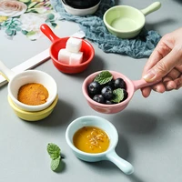 1pcs ceramic seasoning sauce dish mini dip bowl small plate vinegar soy saucer container home kitchen supplies