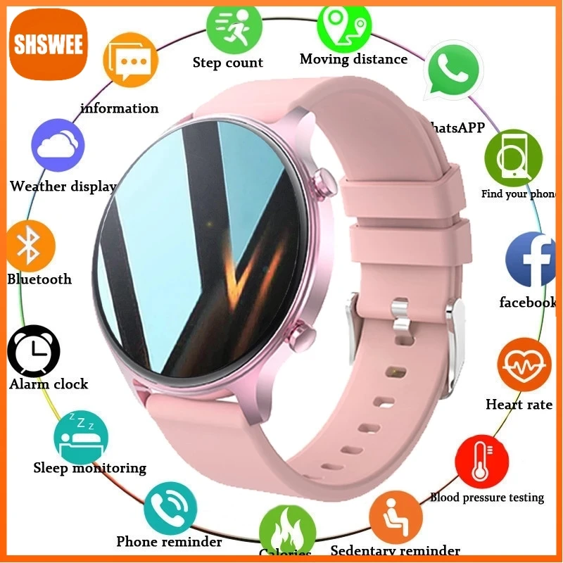 

For Huawei Xiaomi Smart Watch Women Music Playback Sports Fitness Tracker IP68 Waterproof Smartwatch Men For Android IOS
