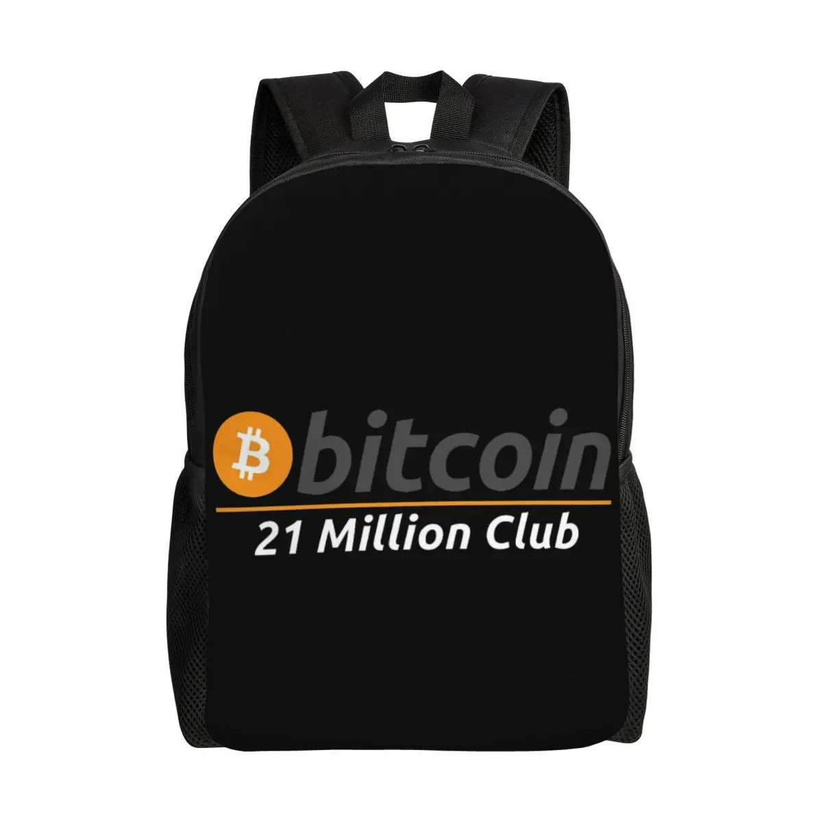 

Bitcoin Original - 21 Million Club Shoulder Backpack Vintage Large capacity premium Knapsack Unisex Durable Creative