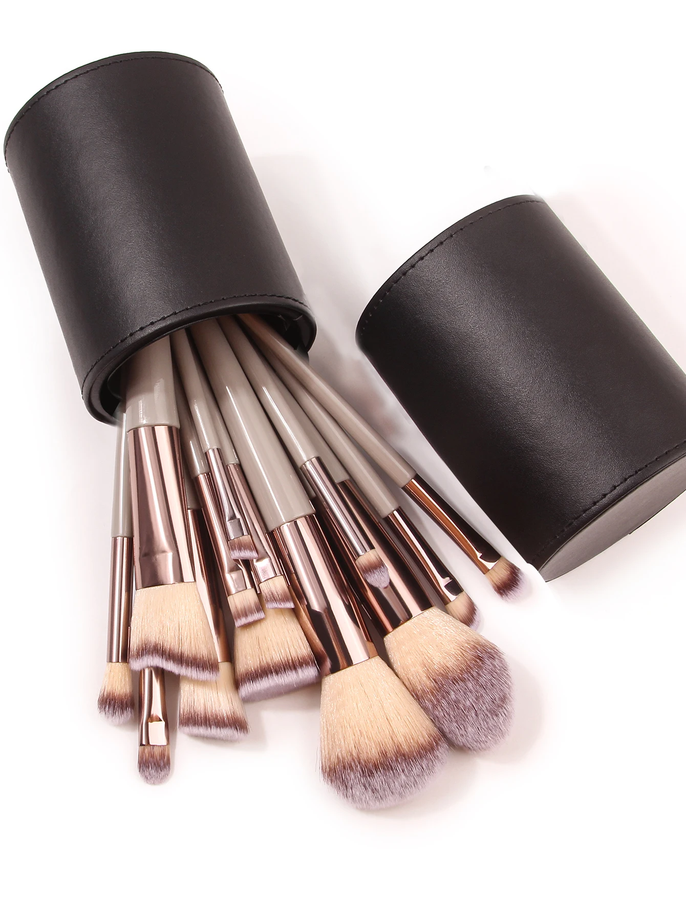 Набор кистей для макияжа цвета шампанского 14 дюймов кисть теней пудры ведро