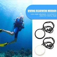 hsj 928 waterproof diving rearview mirror 360 degree adjustable high clarity lightweight underwater mirror scuba diving gear