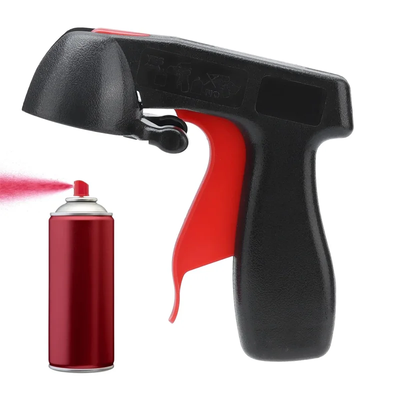 

Spray Gun Adaptor Auto Polishing Paint Care Aerosol Spray Gun Handle with Full Grip Lock Graffiti /Car Maintenance Tool Dropship