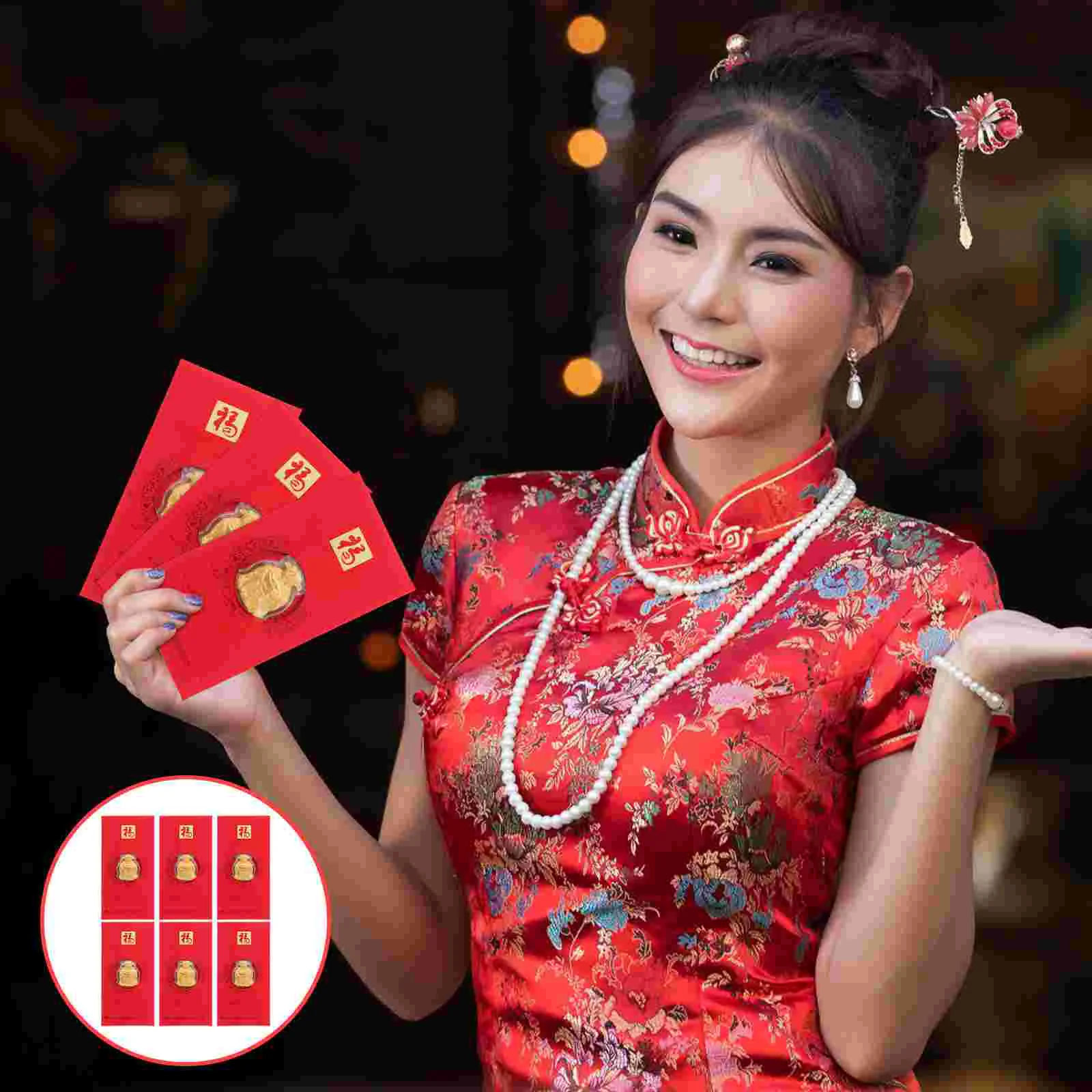 

Year New Red Chinese Envelopes 2022 Lucky Pocket Thepacket Money Envelope Hongbao Portable Packets Pockets Bao Hong Lunar