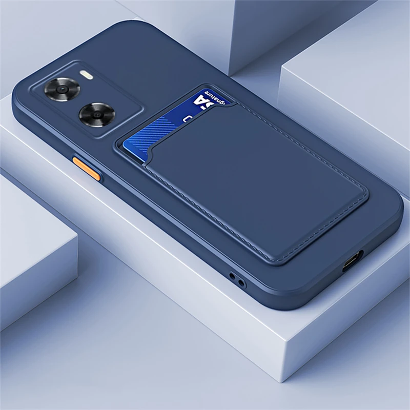 Жидкий силиконовый чехол-держатель для карт OPPO Reno 11 10 8 7 Pro Plus 5G чехол-бумажник Reno11
