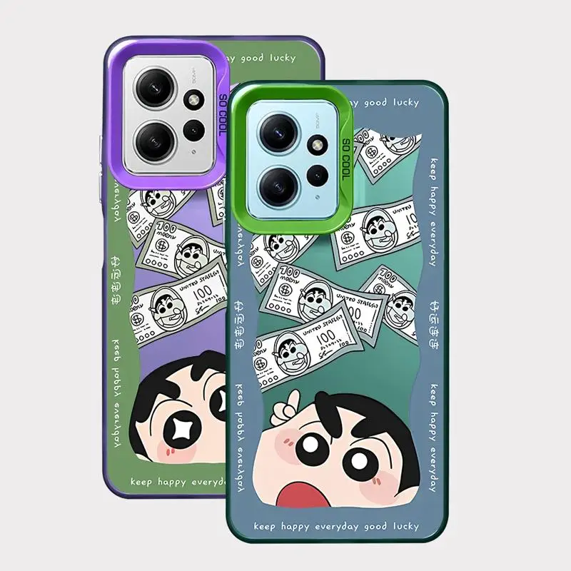 Мультяшный чехол C-Crayon S-ShinChan для телефона Xiaomi Mi 11 Lite 12T 13T Pro Poco X3 F4 F3 GT X5 C50 C51 мягкий