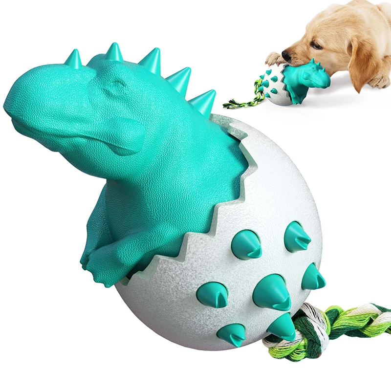 

Динозавр яйцо собака зубная щетка жевательные игрушки устойчивая к укусам чистка зубов интерактивная игрушка для собак Маленький Средний ...