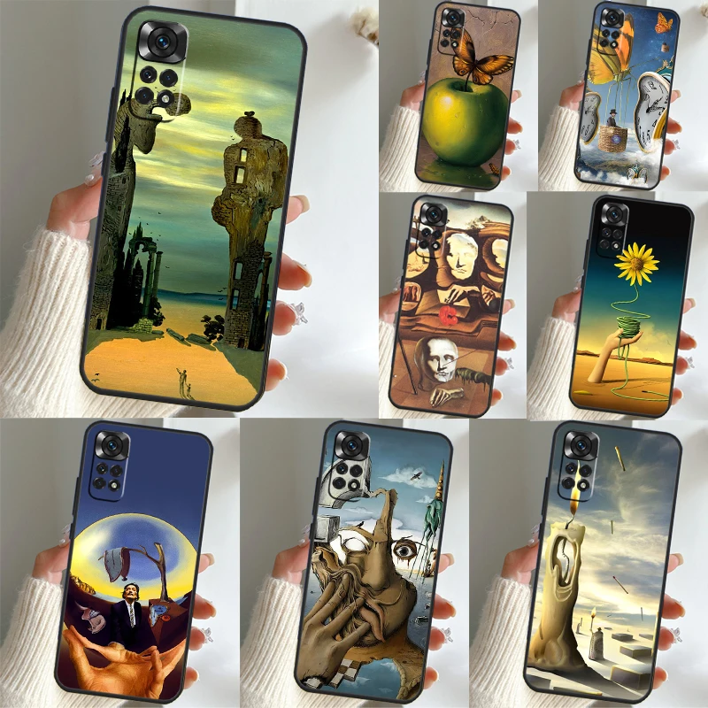 

Salvador Dali Painting Case For Xiaomi Redmi Note 11 10 8 9 12 Pro Note 11S 10S 9S 8T Redmi 10 10C 9A 9C 9T Coque