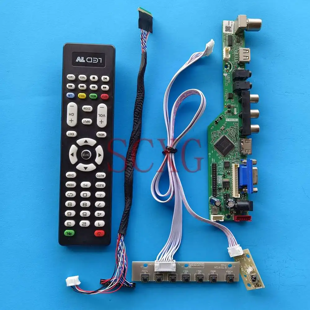 

Controller Driver Board DIY Kit Fit B140RW03 V1 LCD Screen 14" 1600 900 TV Analog Signal HDMI-Compatible VGA AV USB 40 Pin LVDS