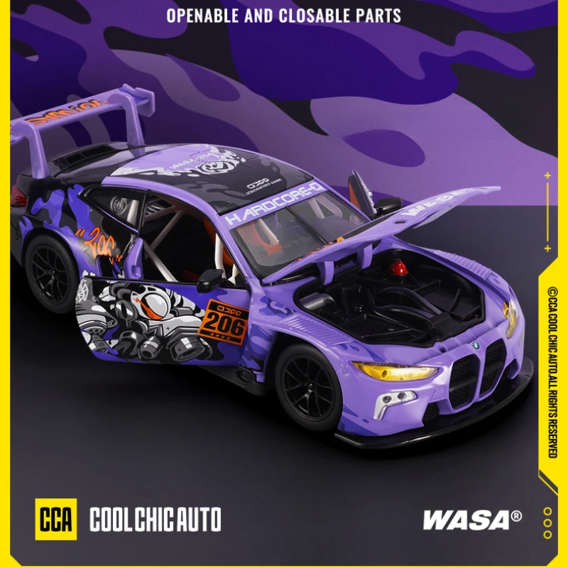 CCA моделирование 1:24 BMW M4-GT3 модель суперкара литой под давлением сплав игрушечный
