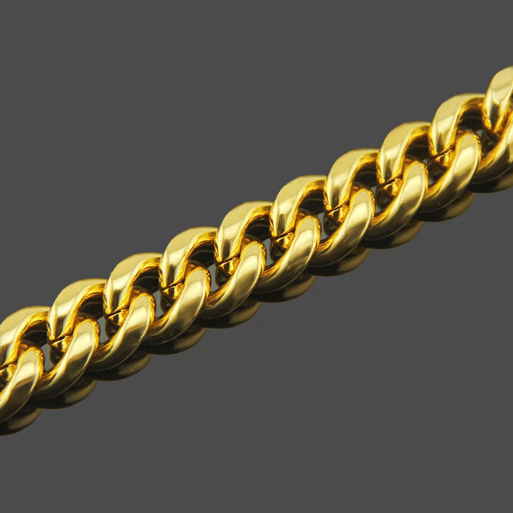 Модное ожерелье в стиле хип-хоп из кубинской цепи с бриллиантами мужское