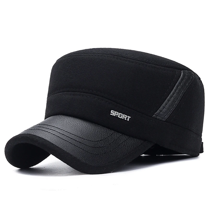 

Winter Ears Protected Men Cotton Patchwork Baseball Cap Women Thick Flat Snapback Sunhat Outdoor Hip Hop Baseball Hat Casquette