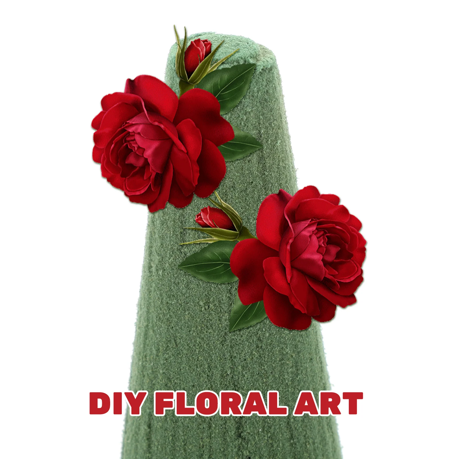 

4 Pcs Flower Arrangement Cone Flower Mud Home Christmas Tree Accessories Flower Arrangement Mud DIY Craft Cone