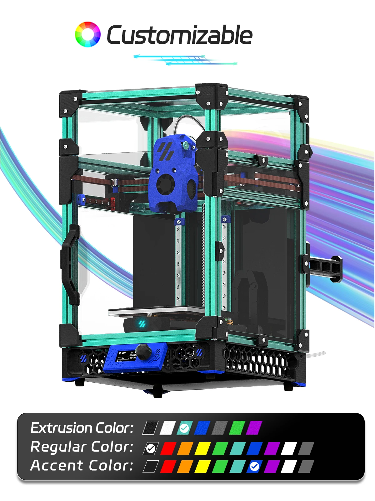 3D-принтер VORON 0.2 Mini Stealthburn Desktop Klipper PI FDM DIY Corexy R1 Комплект 3D-принтера с закрытыми