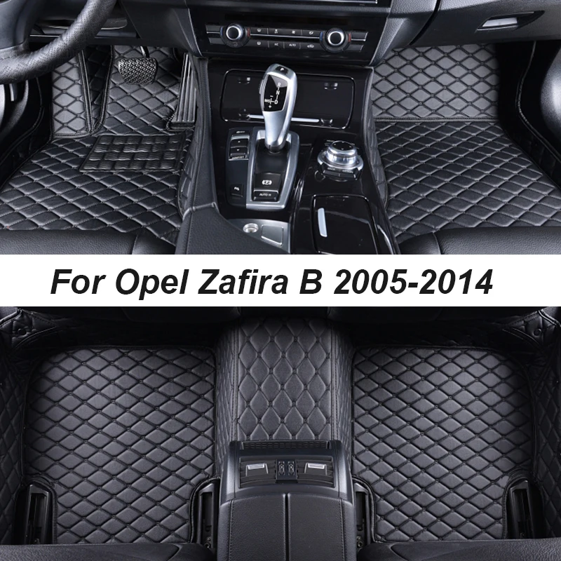 

Car Floor Mats For Opel Zafira B 2005-2014 DropShipping Center Interior Accessories 100% Fit Leather Carpets Rugs Foot Pads