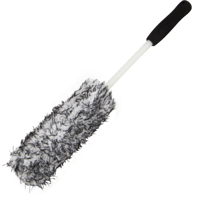 

Car Wash Super Brush Microfiber Premium Wheels Brush Non-Slip Handle Easy To Cleaning Rims Spokes Wheel Barrel Car Accessories